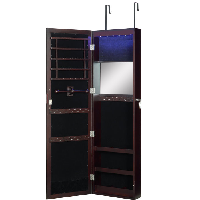 Ebern Designs Over The Door Jewellery Armoire Lockable Wall