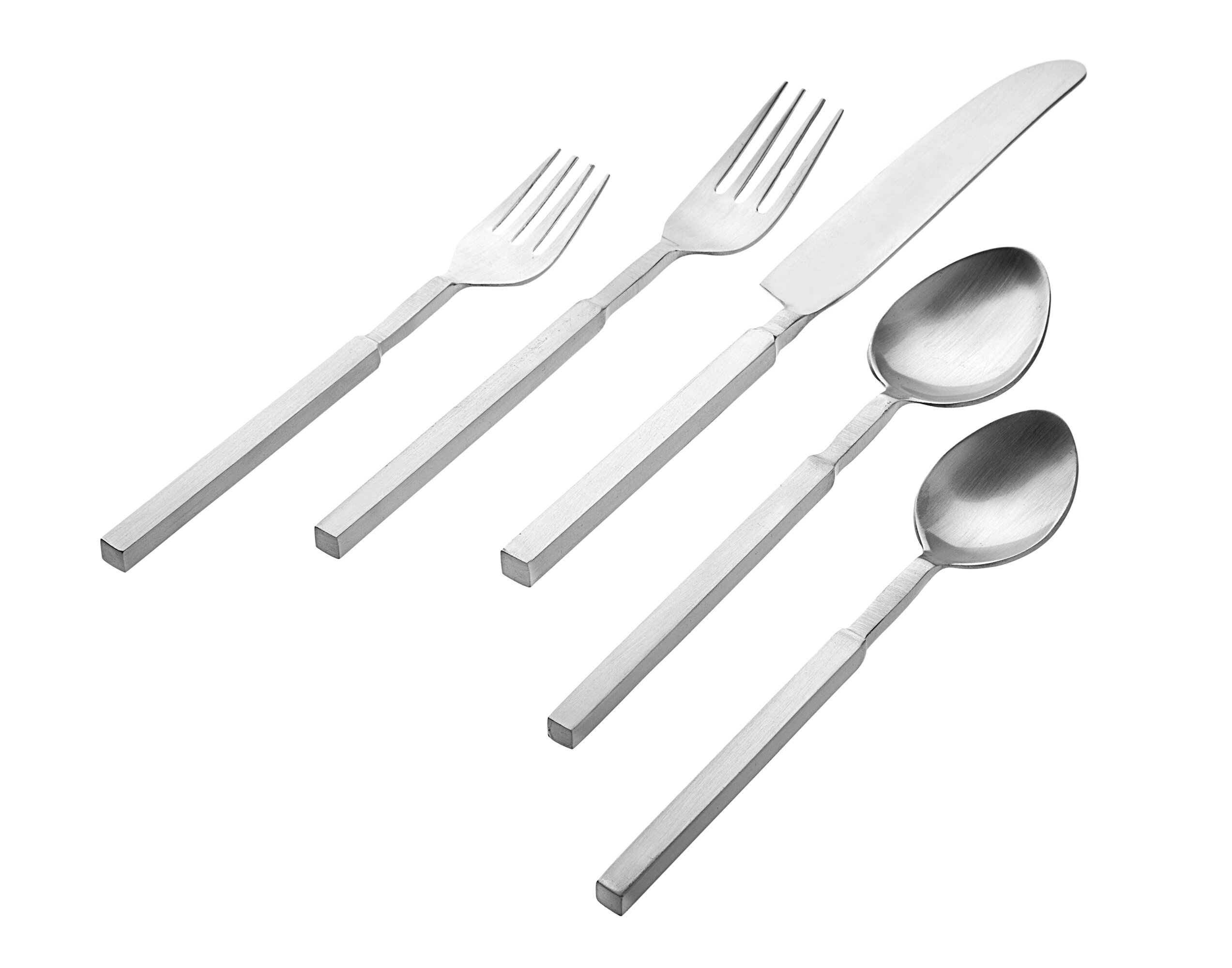 Godinger Silver Art Co Cubit 20 Piece 18/10 Stainless Steel Flatware ...