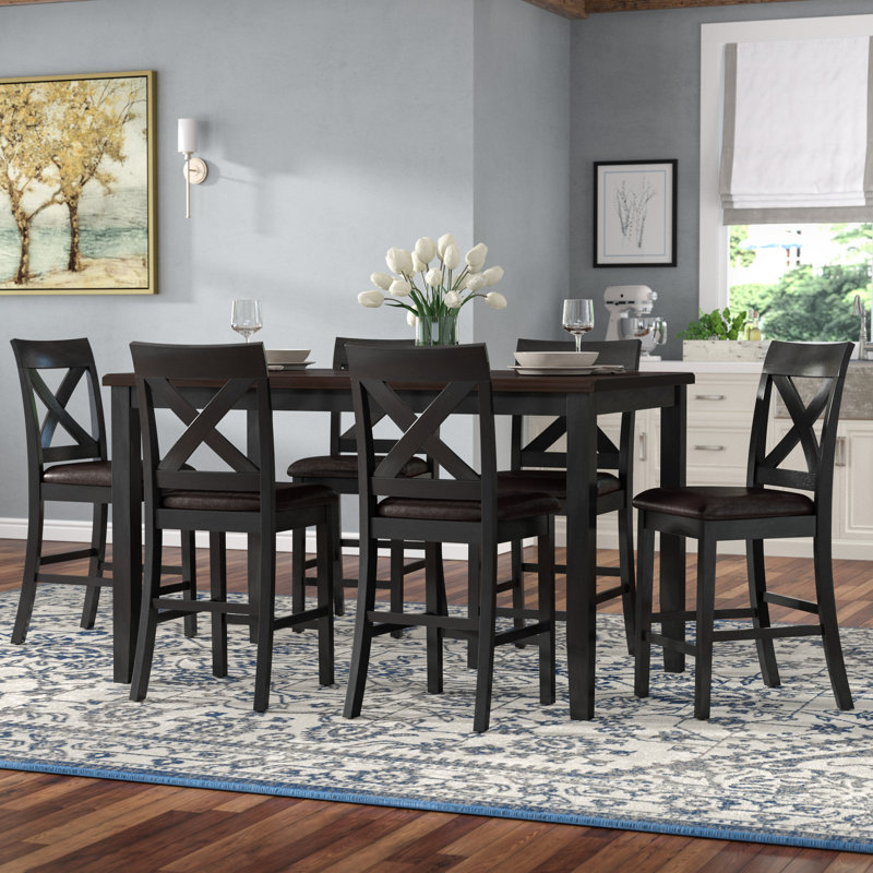 Seven Piece Dining Room Set - 7-piece Aura Oval Leg Dining Room Set, Samuel Lawrence : (3) marble and pearl white dining room set 7 pcs acme furniture 63540 chantelle $5,183.44.