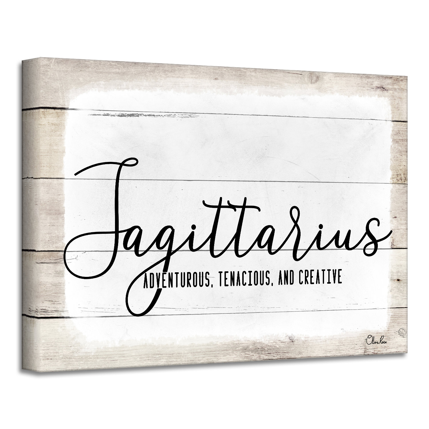 Ready2hangart Zodiac by Olivia Rose Wrapped Canvas Textual Art Wayfair