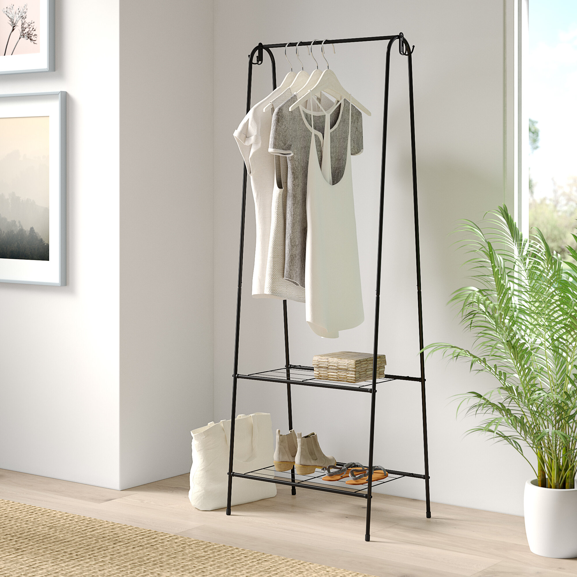 Dotted Line Downey 23 7 Clothes Rack Reviews Wayfair