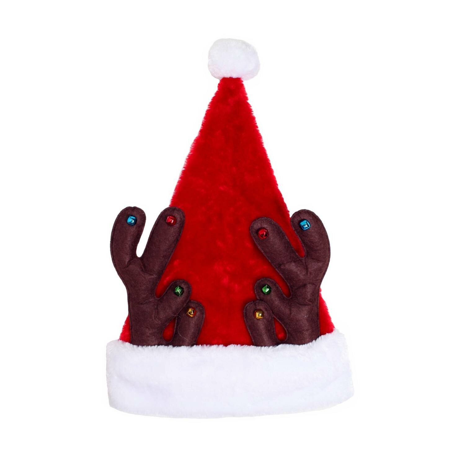 santa hat with antlers