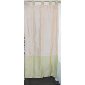 Tuscany Striped Semi-Sheer Tab Top Curtain Panels (Set of 2)