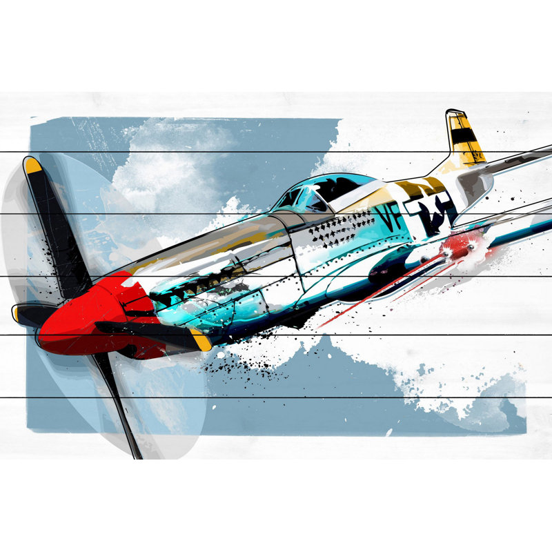 Marmont Hill 'P51 Mustang' by Rick Martin Painting Print
