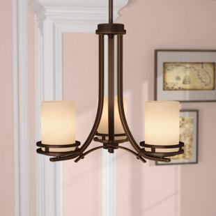 Go to store & view more images Scales 3-Light Shaded Chandelier by Winston Porter