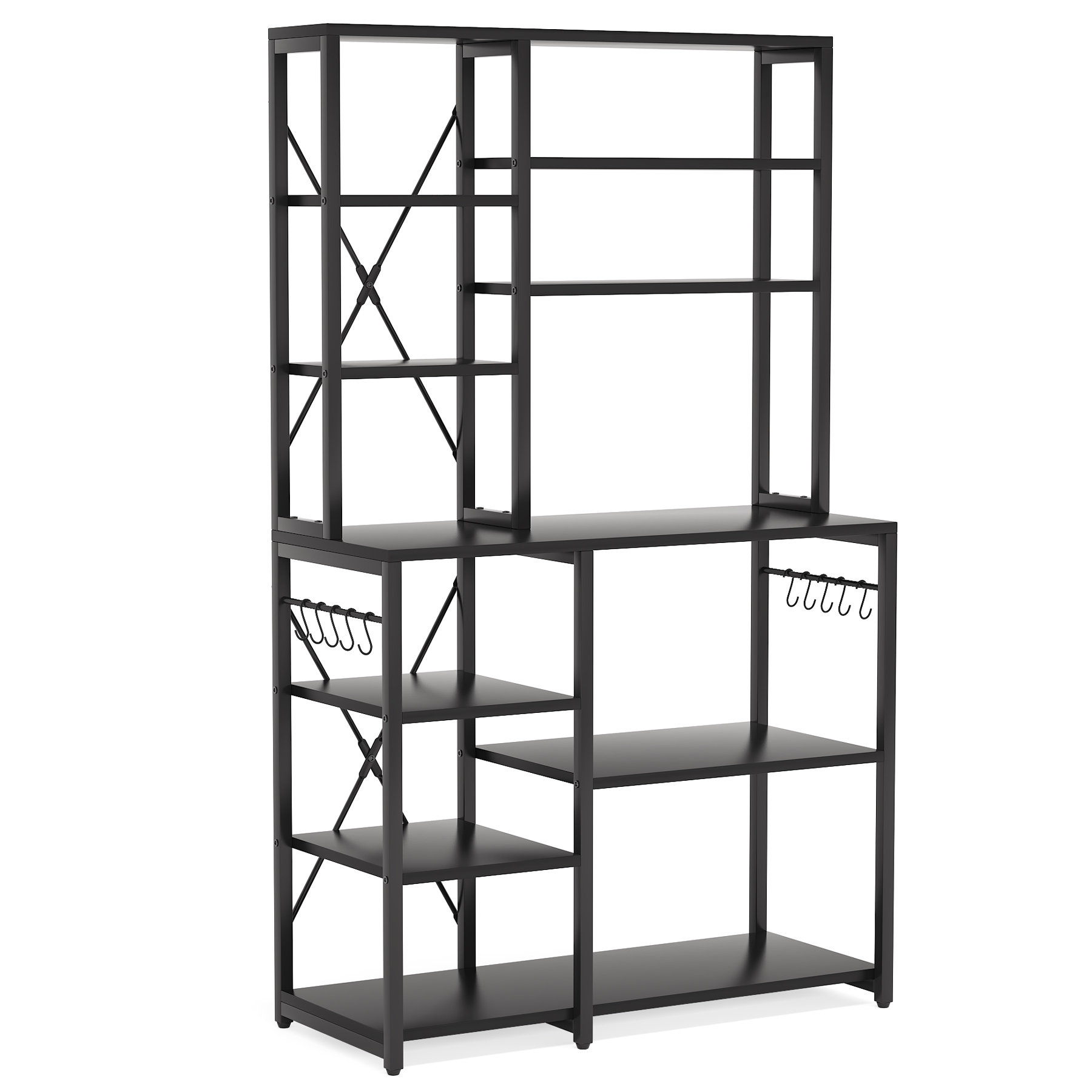 17 Stories Malick 39.4'' Standard Baker's Rack with Microwave