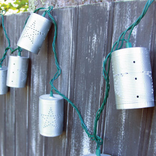 Best 10-Light 7.5 ft. Tin Can String Lights By DEI Outdoor Lighting 10-Light 7.5 ft. Tin Can String Lights By DEI Outdoor Lighting