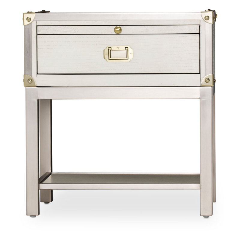 Michael Amini Kathy Ireland Home Designs Menlo Station Nightstand W 1 Drawer Wayfair