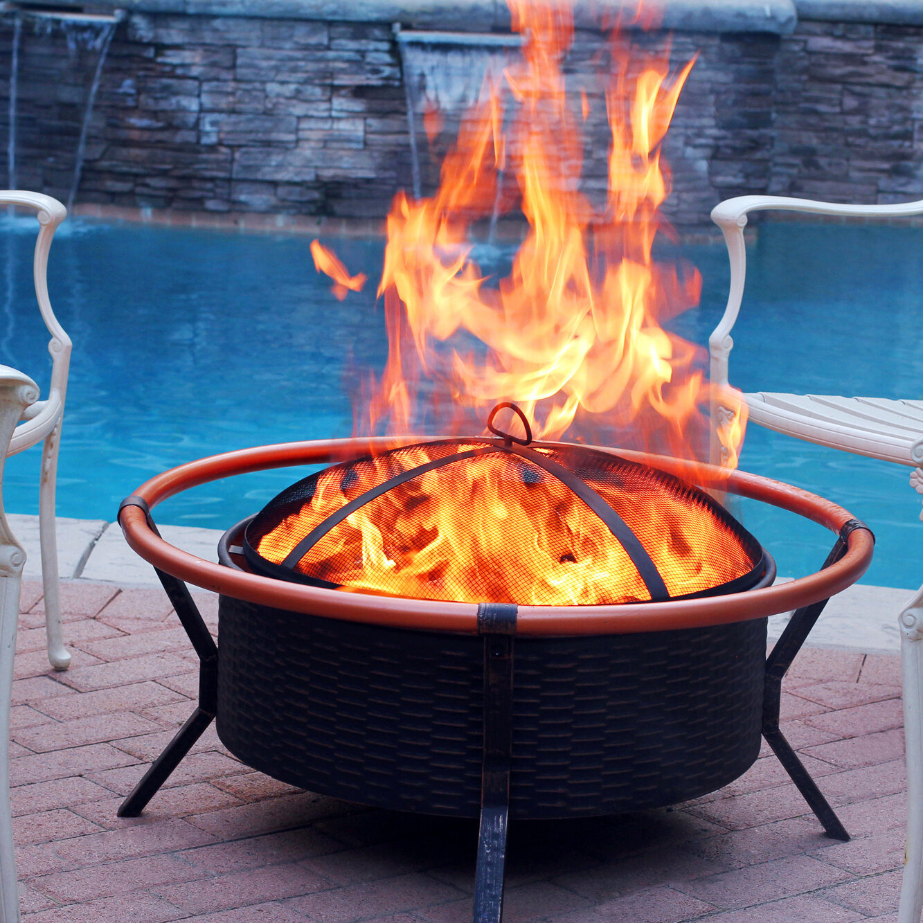 Jeco Inc Steel Charcoal Fire Pit Reviews Wayfair Ca