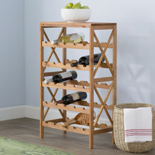 Go to store & view more images Andover Mills Davidsville 25 Bottle Floor Wine Rack