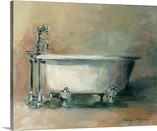 Great Big Canvas Vintage Tub Ii By Marilyn Hageman Painting