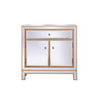 Go to store & view more images Aubrielle Mirrored 2 Door Accent Cabinet by House of Hampton