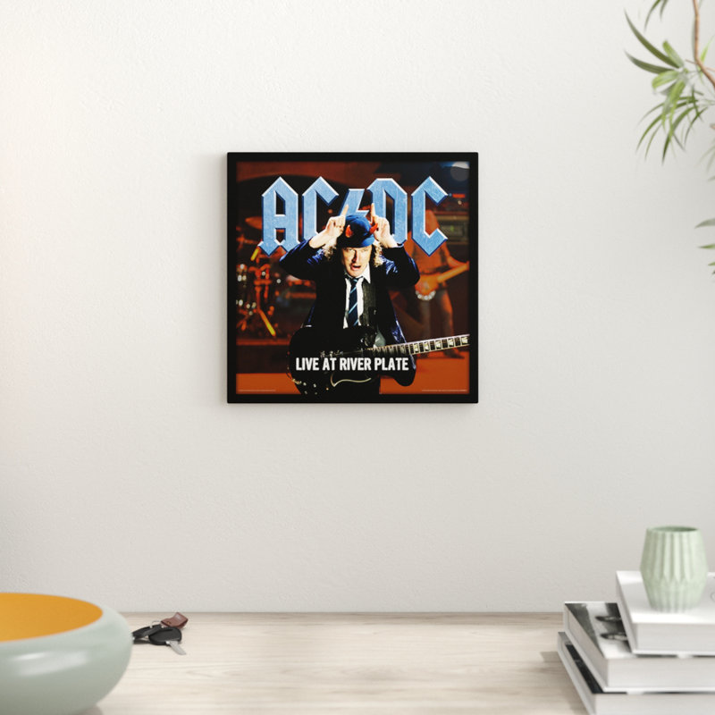 East Urban Home Acdc Live At River Plate Album Cover Framed Wall Art Wayfair Co Uk
