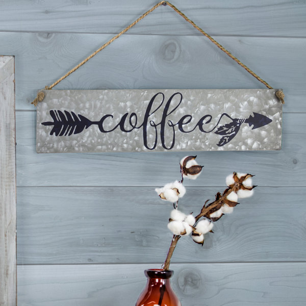 Metal Coffee Sign Wayfair