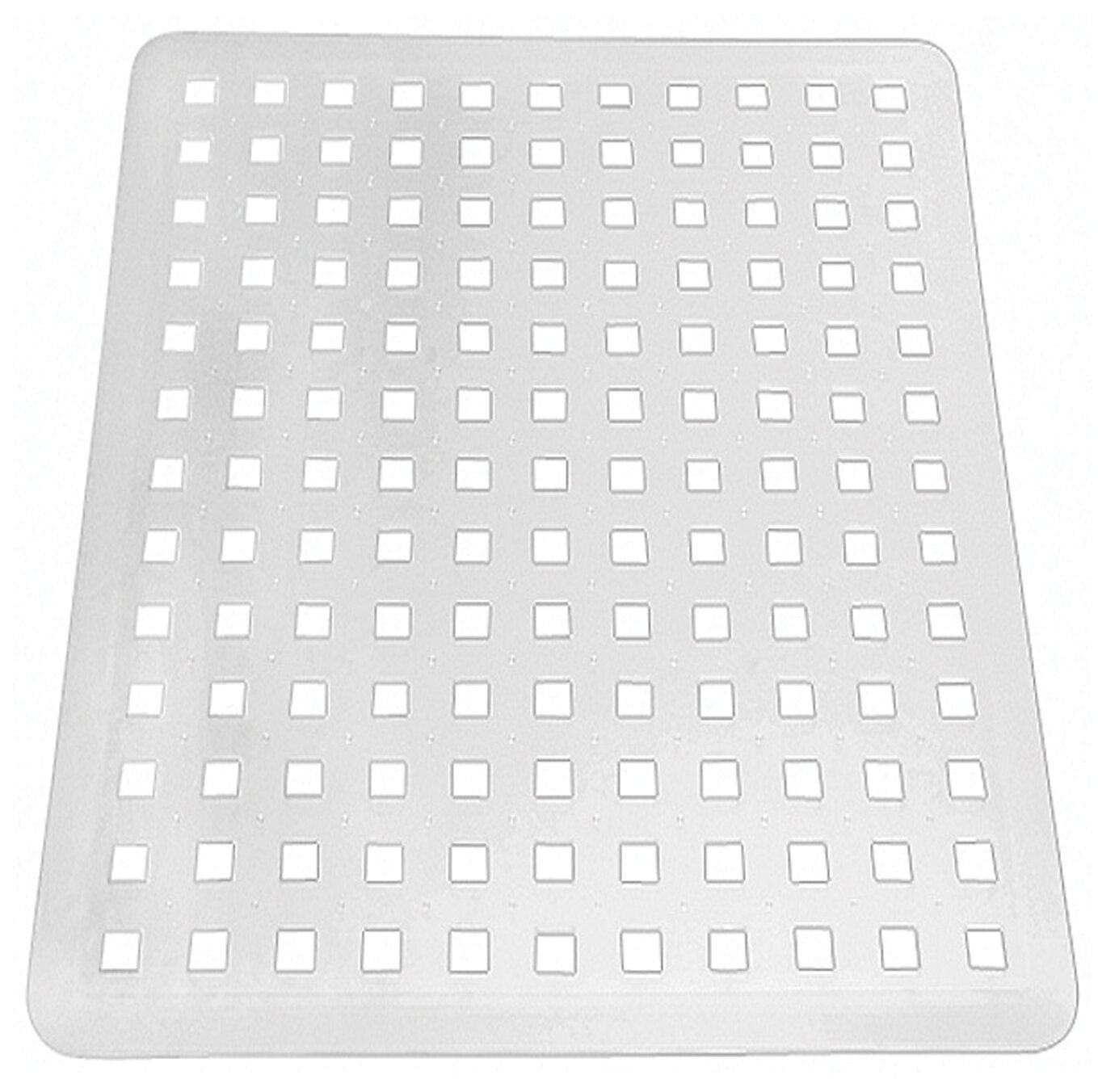 iDesign Sink Mat for Sink Protection Large PVC Plastic Sink Drainer Mat 