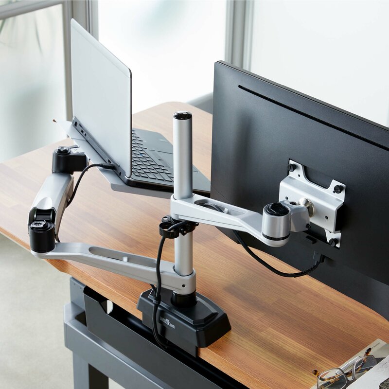 Varidesk Monitor Height Adjustable Desk Mount Wayfair