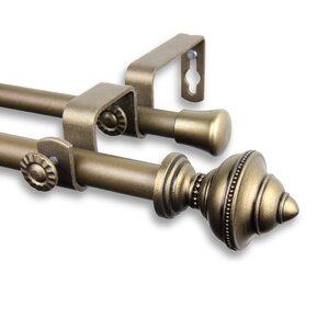 Palace Double Curtain Rod and Hardware Set