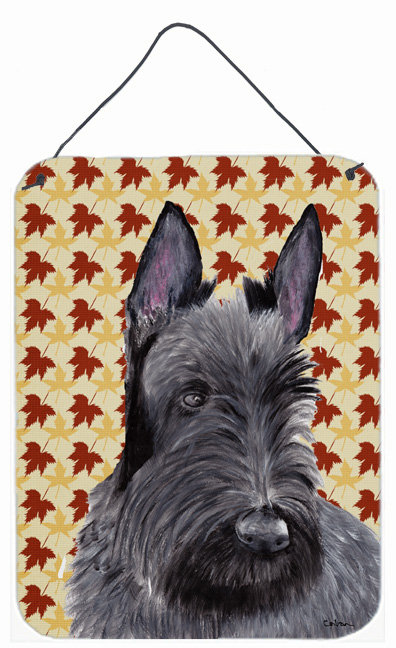 Caroline S Treasures Scottish Terrier Fall Leaves Portrait By