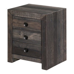 Go to store & view more images California Bay 3 Drawer Nightstand by Loon Peak