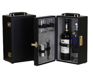 Morgenstern 2 Bottle Vinyl Travel Bar