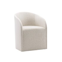 upholstered dining chairs with rollers