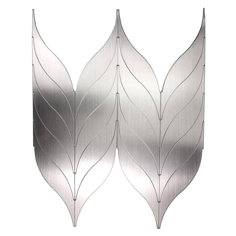 Abolos Enchanted Mermaid 15" x 15" Metal Peel & Stick Mosaic Tile Wayfair