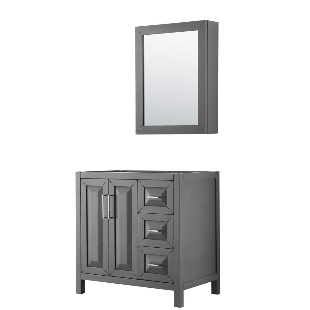 Wyndham Collection Daria 35 Single Bathroom Vanity Base Only With Medicine Cabinet Wayfair
