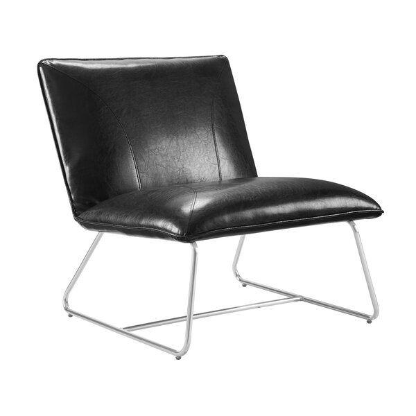 cheap black leather armchair