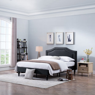 Leung Fabric Queen Upholstered Panel Bed