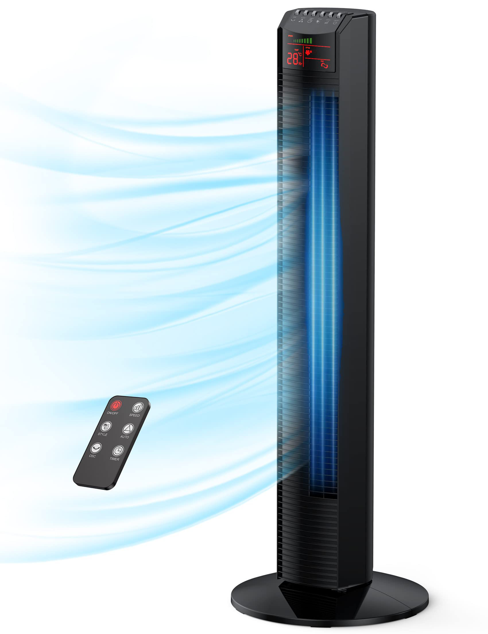 Taotronics Tower Fan, 36”oscillating Bladeless Fans With Remote, Quiet