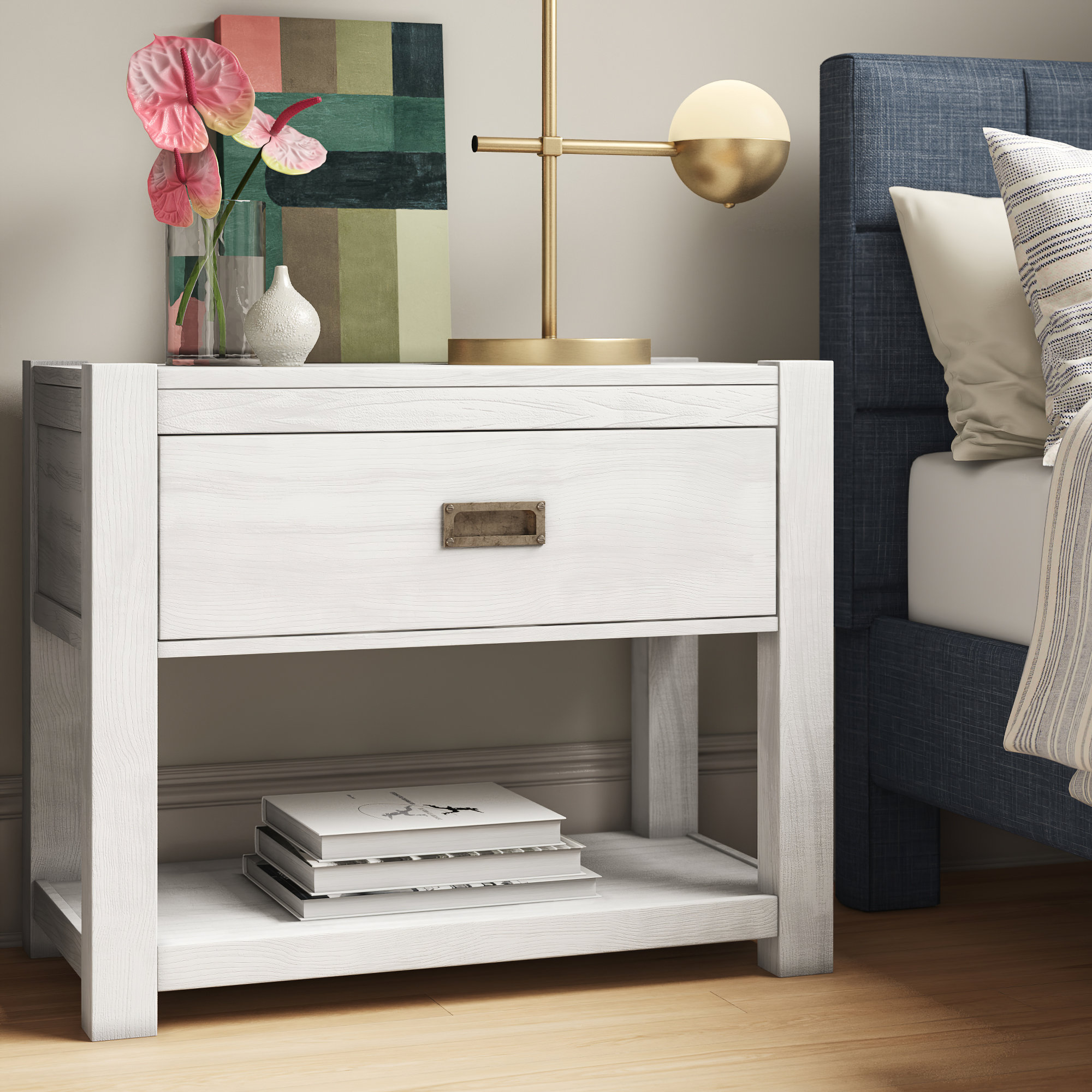 Foundstone Myla 1 Drawer Nightstand Reviews Wayfair