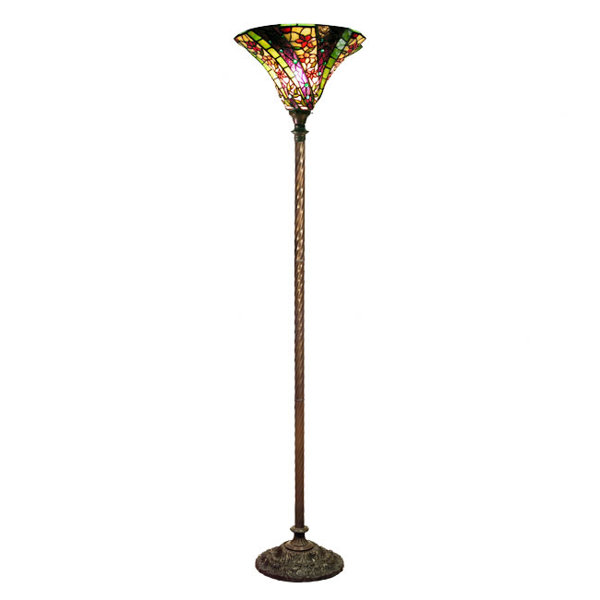 Astoria Grand Bonner Purple Wave 72 Torchier Floor Lamp Wayfair Astoria Grand Bonner Purple Wave 72