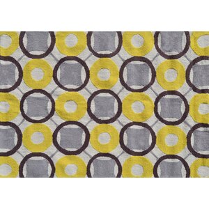 Simone Hand-Hooked Yellow Area Rug