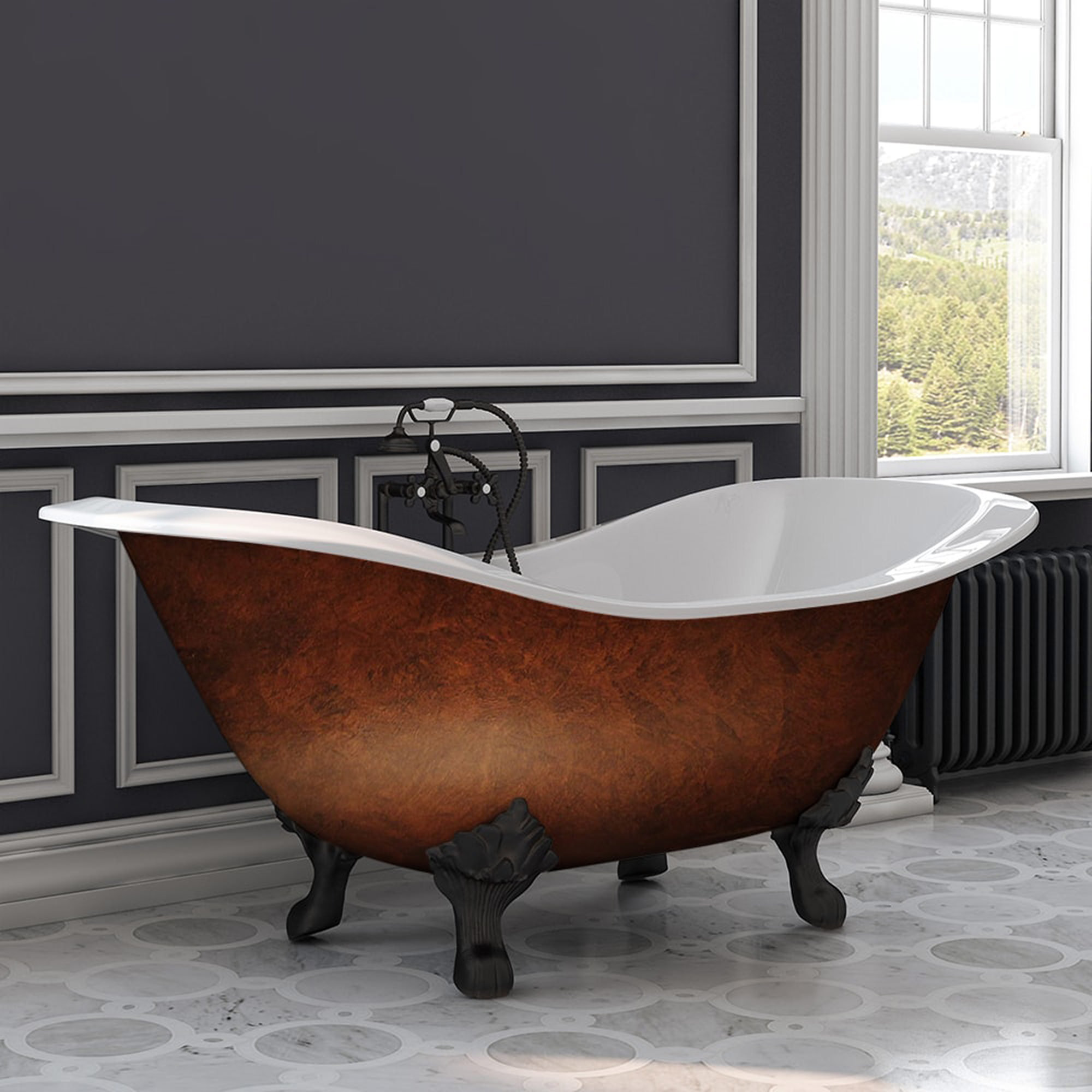 Cambridge Plumbing 71" x 30" Clawfoot Soaking Bathtub & Reviews Wayfair