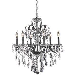 Thao Traditional 6-Light Chain Crystal Chandelier