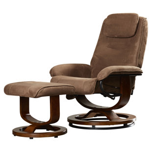 Reclining Heated Massage Chair With Ottoman by Charlton Home Best #1