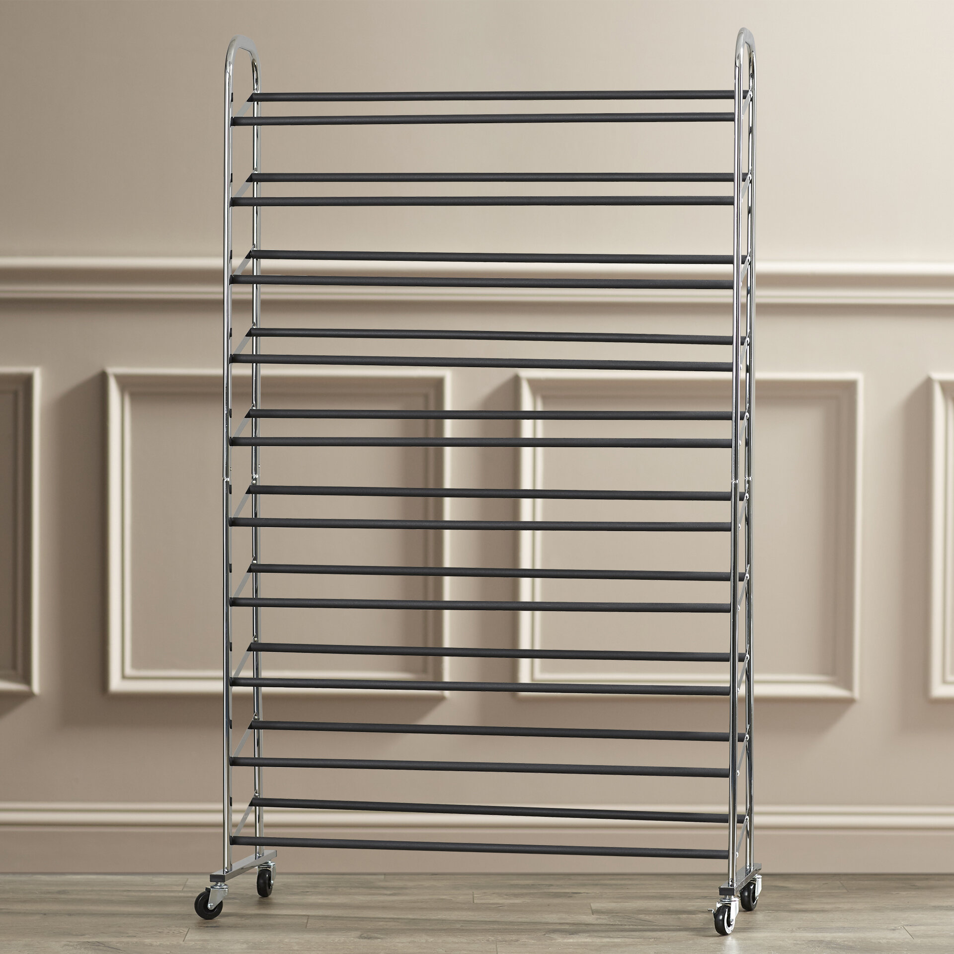 Rebrilliant 10 Tier 50 Pair Shoe Rack Reviews Wayfair