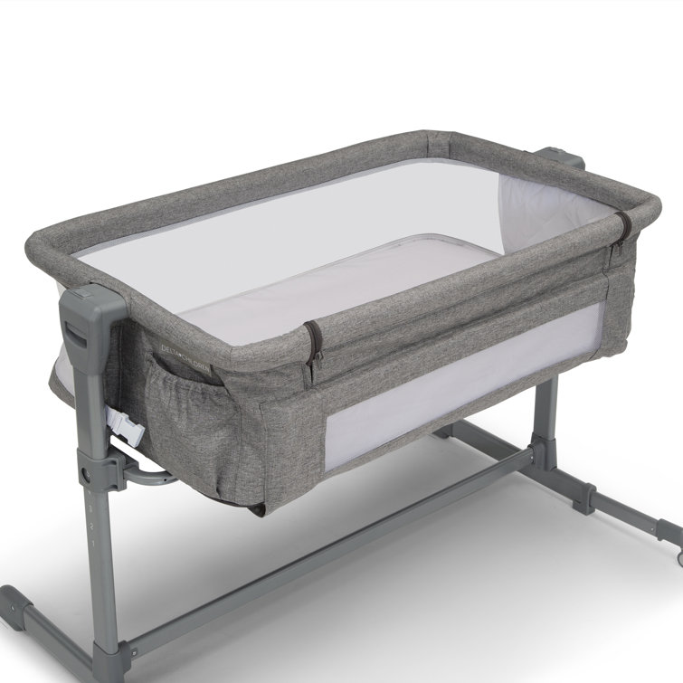 NEW Baby Lounger Portable Safe & Breathable Newborn Infant Bassinet Gray 