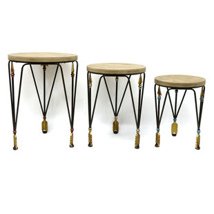 Yahud 3 Legs Nesting Tables by Jeco Inc.