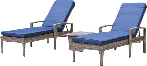 Fitzpatrick Reclining Chaise Lounge With Cushion And Table Joss Main