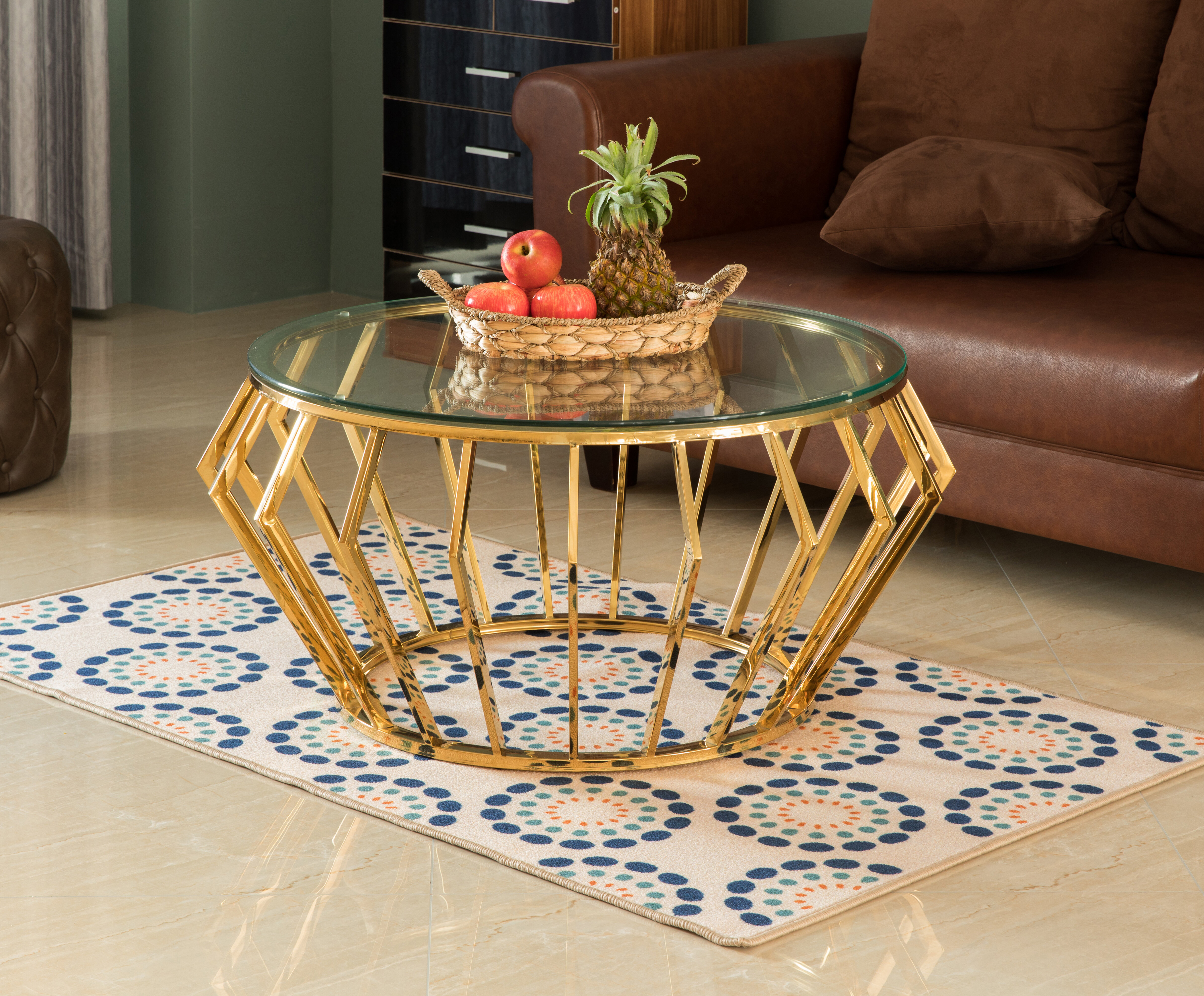 Liberty Furniture Kingston Plantation Round Cocktail Table With Beveled Glass Top And Metal Stretcher Royal Furniture Cocktail Coffee Tables