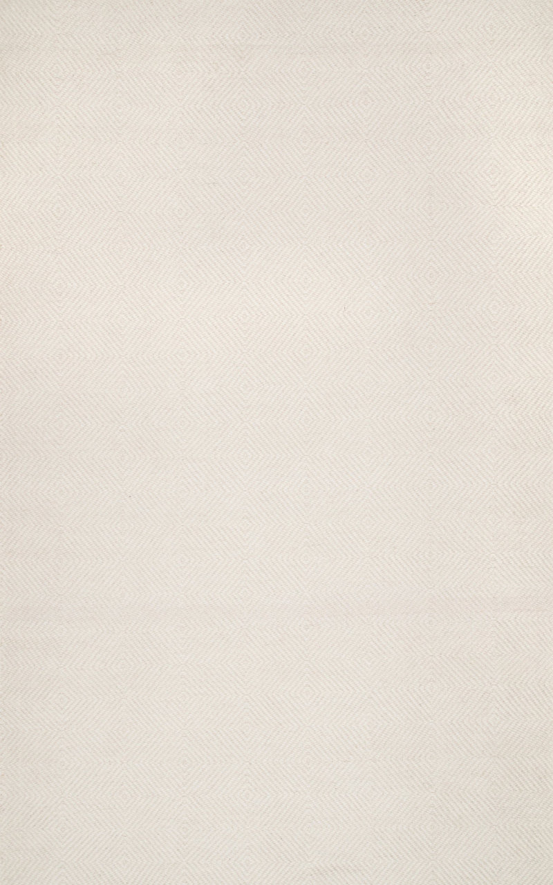 Joey Geometric Handmade Wool/Cotton Cream Area Rug Rug size: Rectangle 7' 6" x 9' 6"