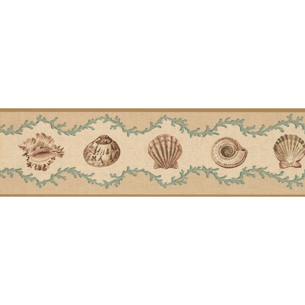 Highland Dunes Dunkirk Seashells 15 L X 7 W Abstract Wallpaper