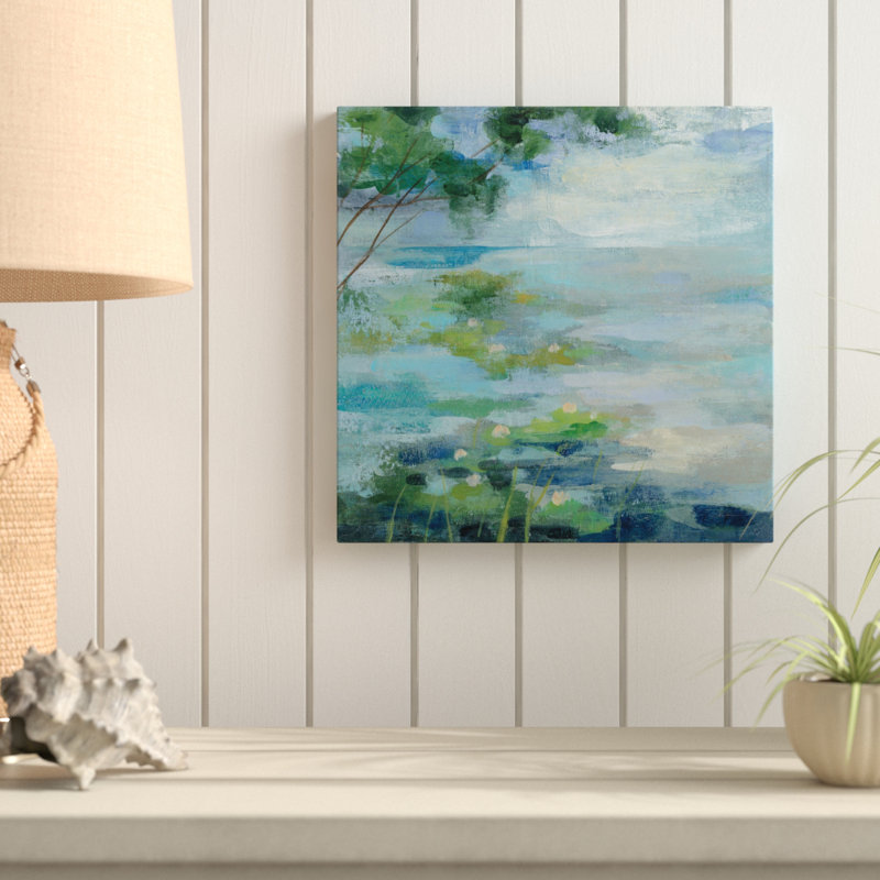Highland Dunes Lily Pond 1 Acrylic Painting Print On Wrapped