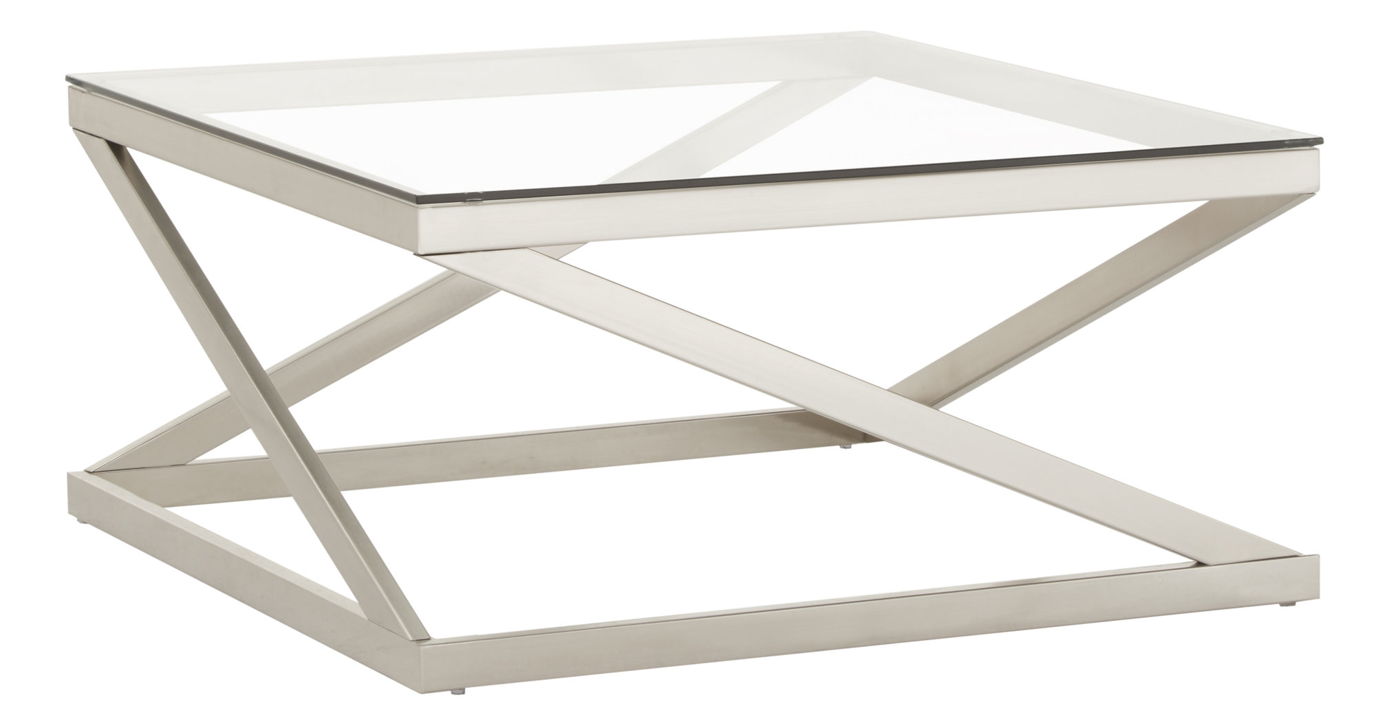 Wade Logan Horncastle Cross Legs Coffee Table Reviews Wayfair Ca