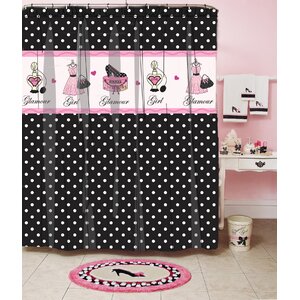 Glamour Polka Dot Shower Curtain