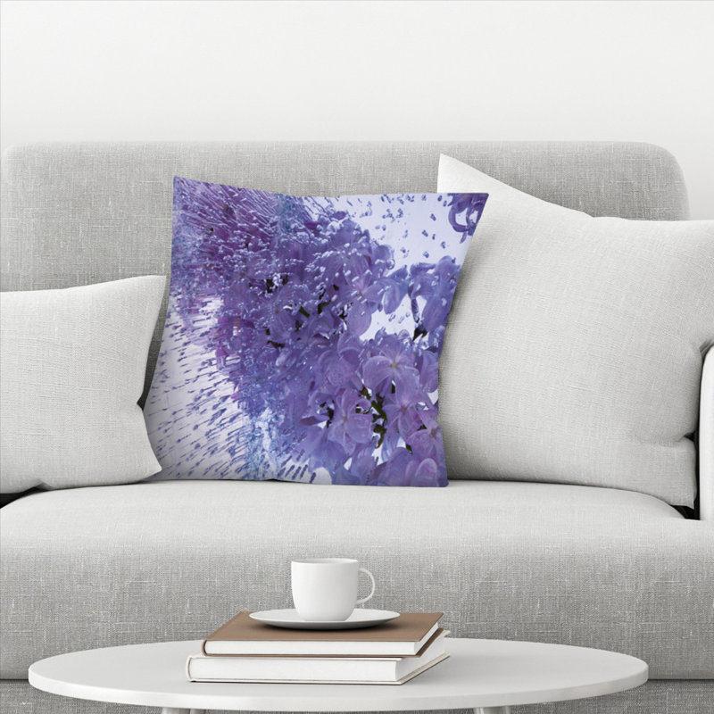 East Urban Home Floating Lilac Throw Pillow Wayfair