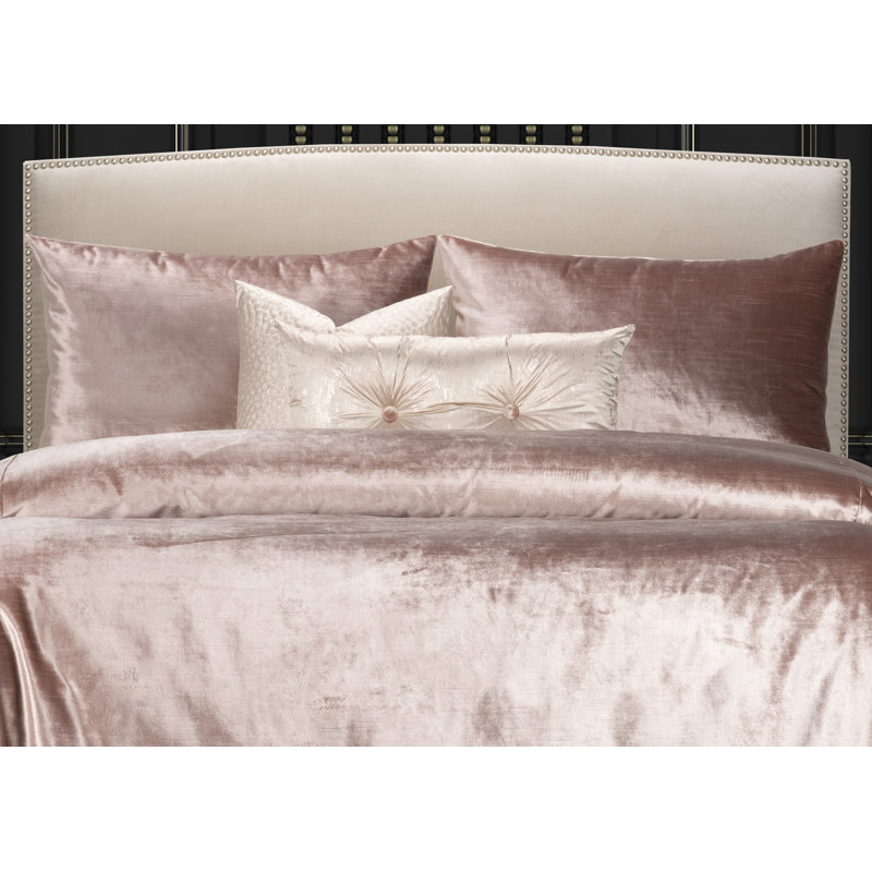 F Scott Fitzgerald Breakfast In Bed Pink Velvet Duvet Cover