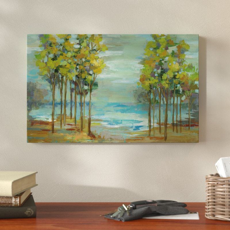 Millwood Pines Spring Trees Acrylic Painting Print On Wrapped