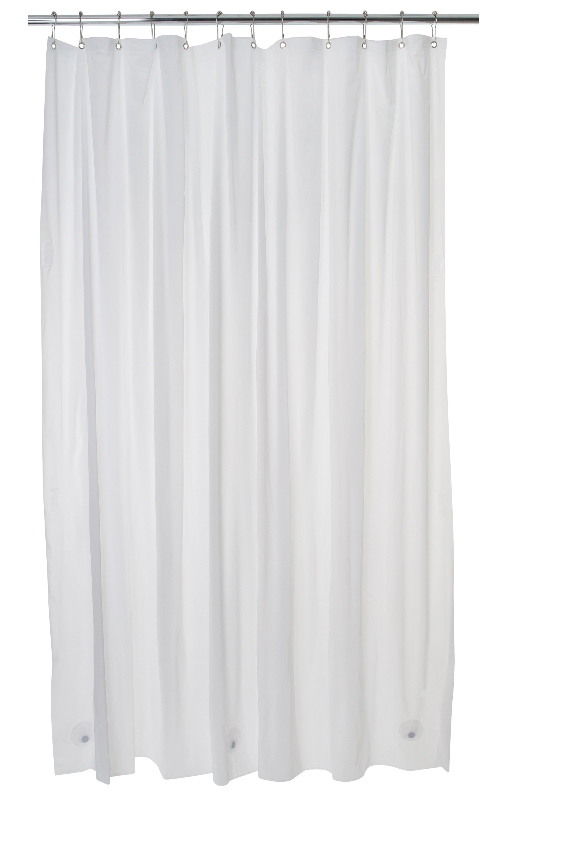 Symple Stuff Sowers Vinyl 2 Piece Shower Curtain Set Hooks